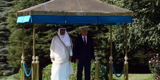 Başbakan Yıldırım, Kuveyt Başbakanı Sabah’ı resmi tören ile karşıladı