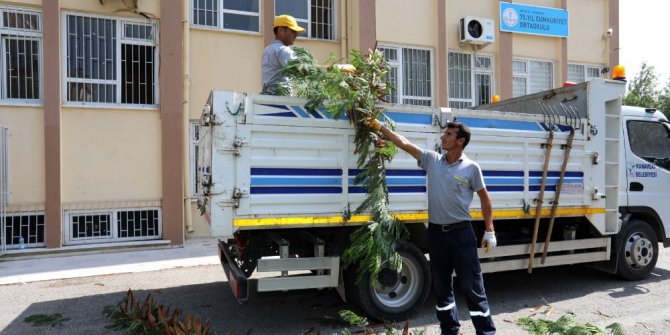 Manavgatta’ki okullarda bakım, onarım