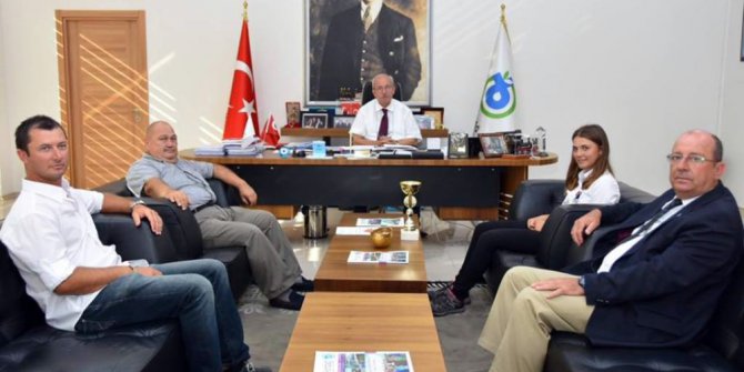 Başkan Albayrak şampiyon yelkenciyi ağırladı