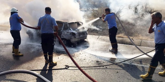 Karı-koca yanmaktan son anda kurtuldu