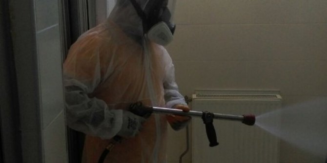 Gebze’de okullar dezenfekte edildi