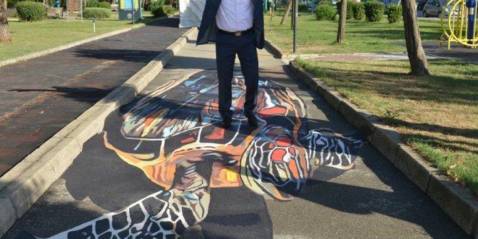 Nilüfer’in parkları üç boyutlu çalışmalarla renkleniyor