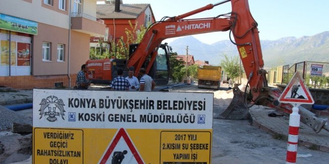 Seydişehir’de içme suyu şebeke hatları yenileniyor