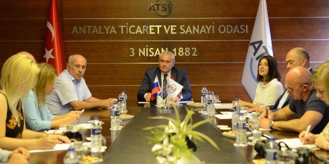 Atso Başkanı Davut Çetin Rus Gazeteci Heyetini Konuk Etti