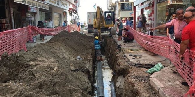 Fatsa’da ana su hattı çalışması
