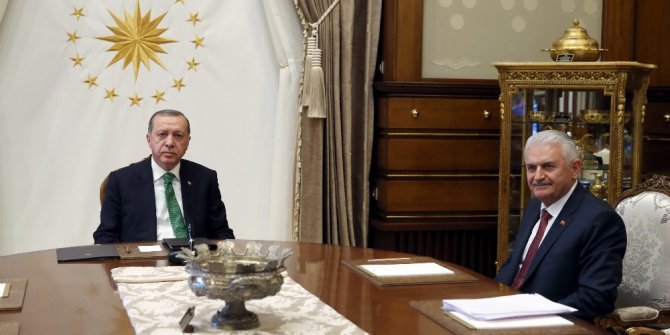 Cumhurbaşkanı Erdoğan, Başbakan Yıldırım’ı kabul etti