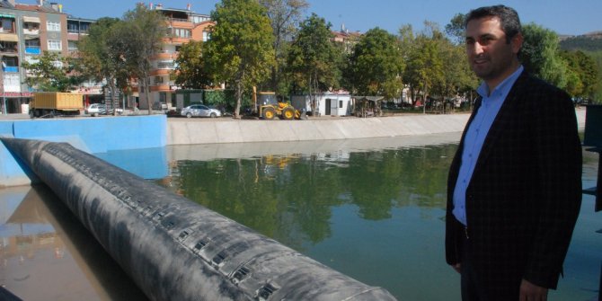 Gondolların yüzeceği Yeşilırmak’ta su tutulmaya başladı