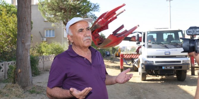 Ağaç nakillerine vatandaşlardan teşekkür