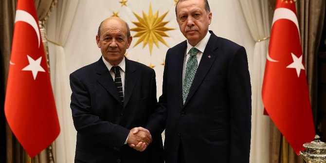 Cumhurbaşkanı Erdoğan, Fransa Dışişleri Bakanı’nı kabul etti