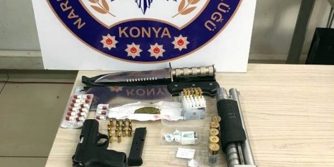 Konya’da uyuşturucu operasyonu: 8 gözaltı