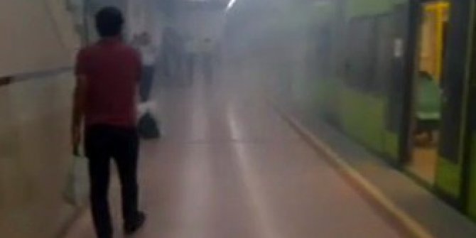 Bursa metrosundaki duman paniğe neden oldu