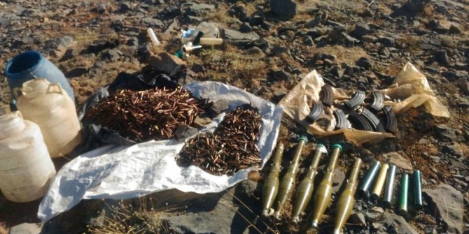 Hakkari’de mühimmat ele geçirildi