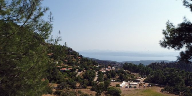 Zeytinköy’de yangın öncesi ve sonrası havadan görüntülendi