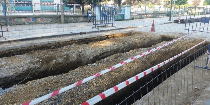 Tramvay için istasyon yeri hazırlandı