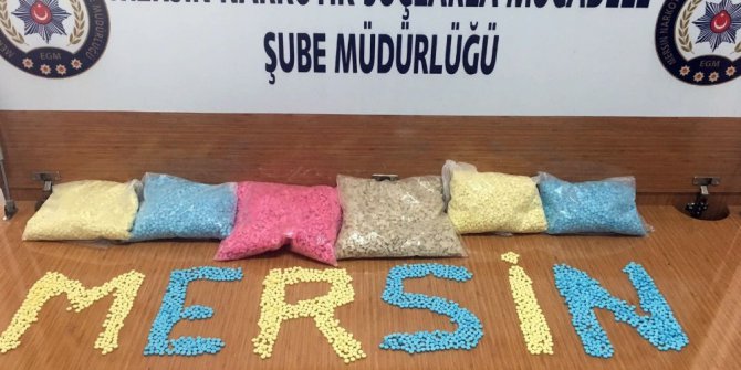 Mersin’de 36 bin 400 ecstacy hap ele geçirildi