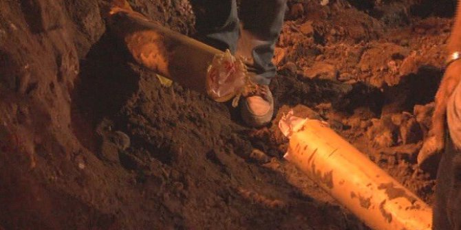 Tramvay hattı çalışmalarında doğalgaz borusu zarar gördü