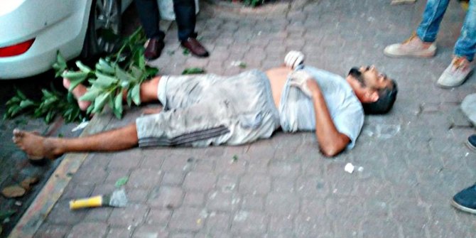 Dengesini kaybeden işçi 2’inci kattan düştü