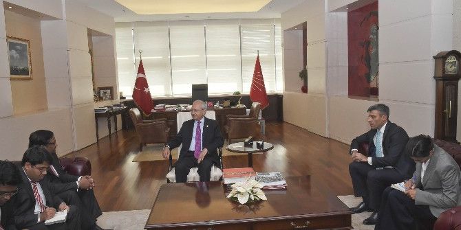 Kılıçdaroğlu, Bangladeş Büyükelçisi Sıddıki’yi Kabul Etti