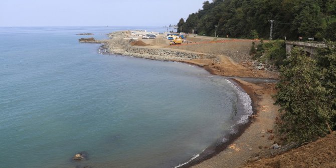 Rize-Artvin Havalimanı’nda deniz dolgusu başladı