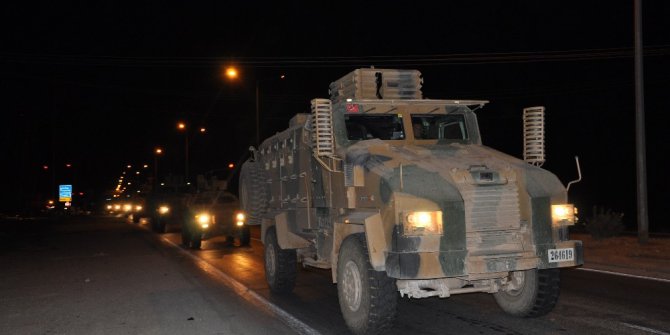 Sınıra askeri araç sevkiyatı