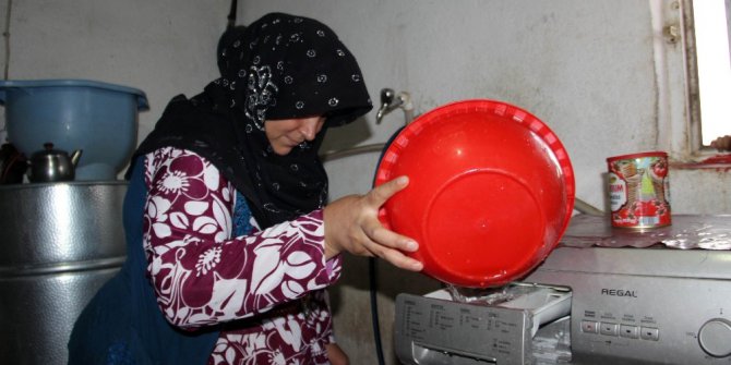 Çamaşır makinelerini taşıma suyla çalıştırıyorlar