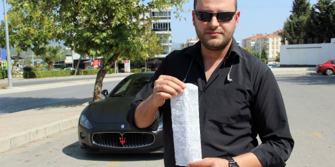 5000 CC’lik lüks araca yüksek egzoz sesi cezası