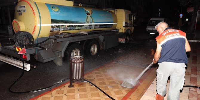 Körfez’de temizlik çalışmaları yapıldı