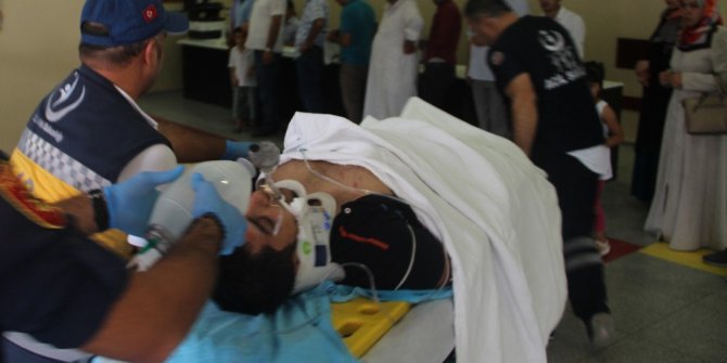 Kaza yapan motosiklet sürücüsü ağır yaralandı