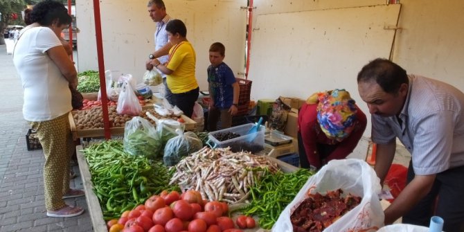 Burhaniye’ de organik ürünler ilgi görüyor
