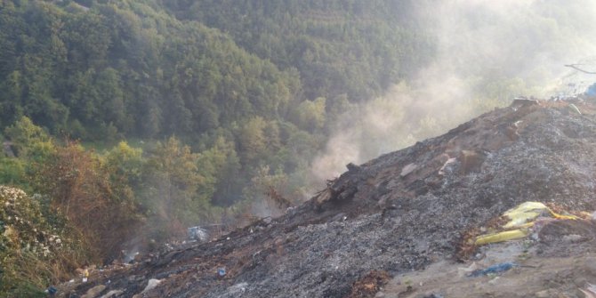 Kastamonu’da çöplük alanda yangın