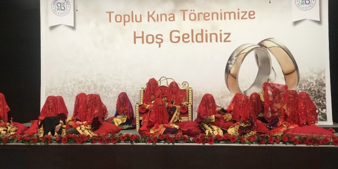 39 genç kıza toplu kına gecesinde kınaları yakıldı