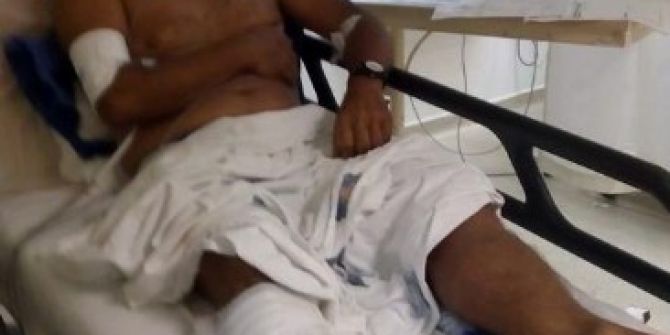 3 Aracın Çarptığı Bisikletli Ölümden Döndü