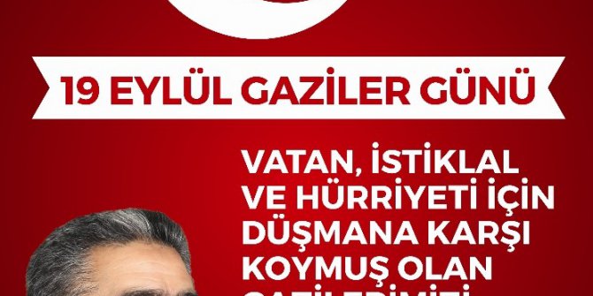 Başkan Alıcık’ın Gaziler Günü mesajı
