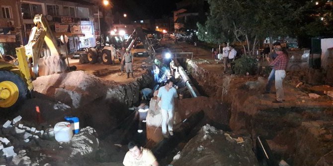 Simav’da Jeotermal ana hatları yenileniyor