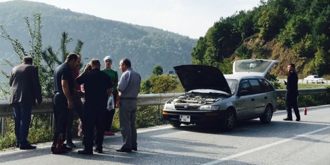 Seyir halindeyken yanmaya başladı