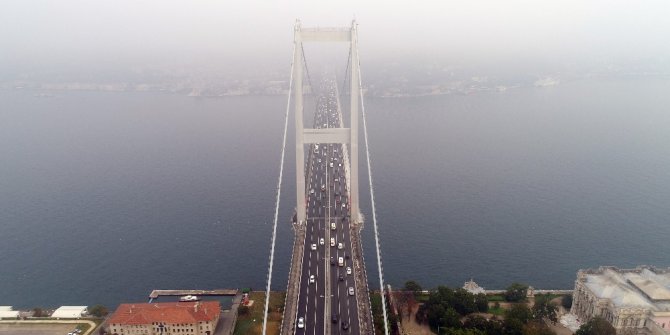 Altunizade’de oluşan trafik yoğunluğu havadan görüntülendi