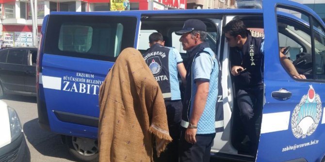 Polis ve zabıtadan ortak dilenci operasyonu