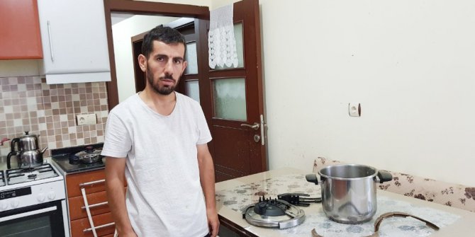 Bomba gibi patlayan düdüklü tencere korkuttu