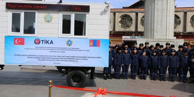 TİKA’dan Moğolistan’a mobil ofis desteği