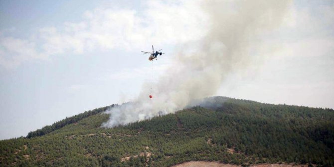 Denizli’deki orman yangınında yaklaşık 10 hektarlık alan yandı