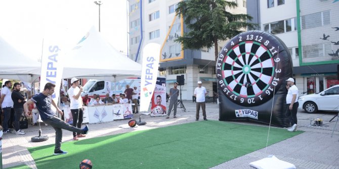 YEPAŞ, Samsunspor taraftarıyla ayak dartı etkinliğinde buluştu