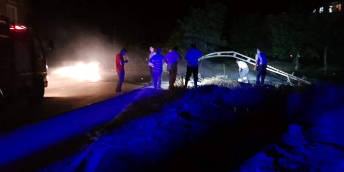 Develi’de şiddetli rüzgar çatı uçurdu