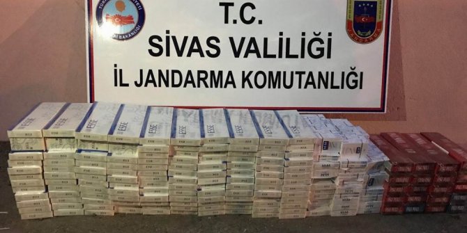 Sivas’ta kaçak sigara operasyonu