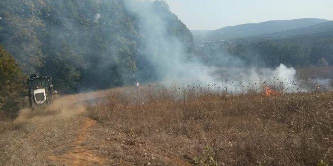 Başkan Yalçın, yangın yerinde incelemelerde bulundu