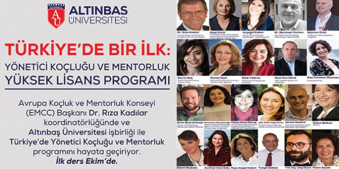 Türkiye’de "Koçluk" alanında ilk yüksek lisans programı açıldı