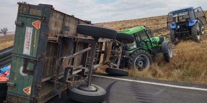 Tekirdağ’da Traktör Römorku Devrildi: 1 Yaralı