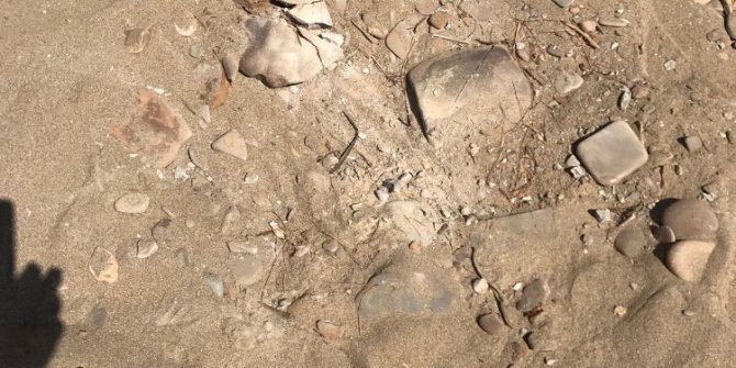 Saros Körfezi’ndeki tatbikatta mermi parçaları sahile düştü