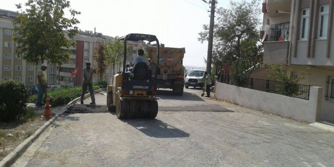 Gebze sokakları kış için onarılıyor