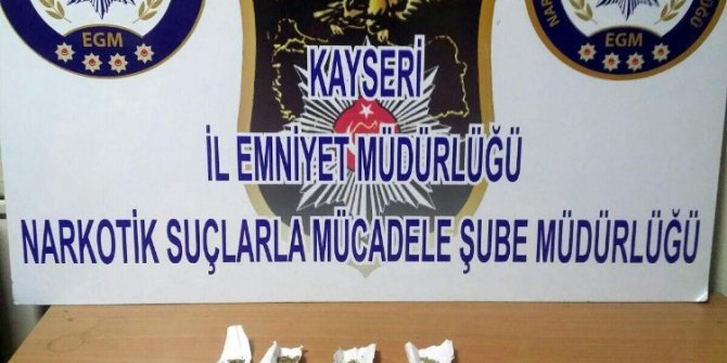 Kayseri’de uyuşturucu operasyonu: 3 gözaltı