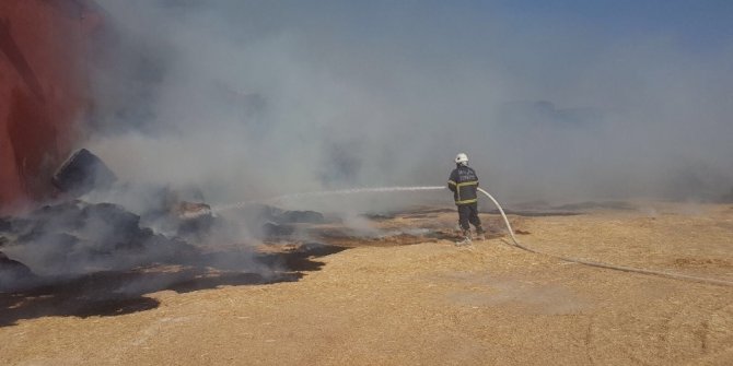 Samanlıkta çıkan yangın dört saat sonra söndürüldü